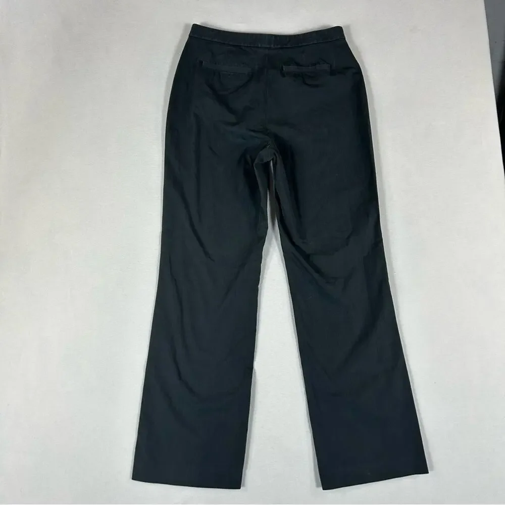 Banana Republic Vintage Gray Dress Pants Womens 10 Stretch Straight High Rise
